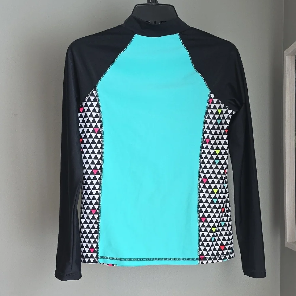 Circo Girls Long Sleeve Swim Top/Rash Guard XL